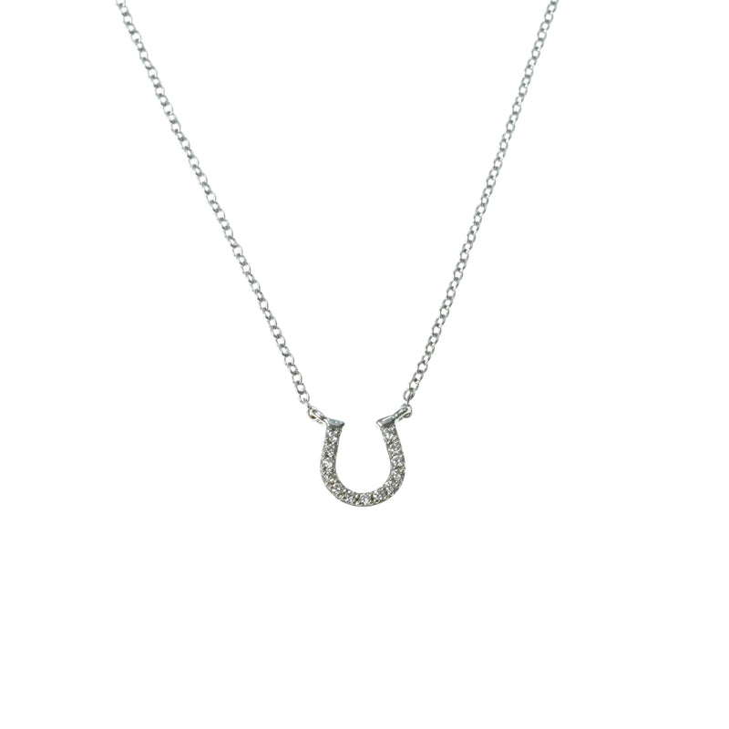 Tiffany Horseshoe 18K Diamond Necklace