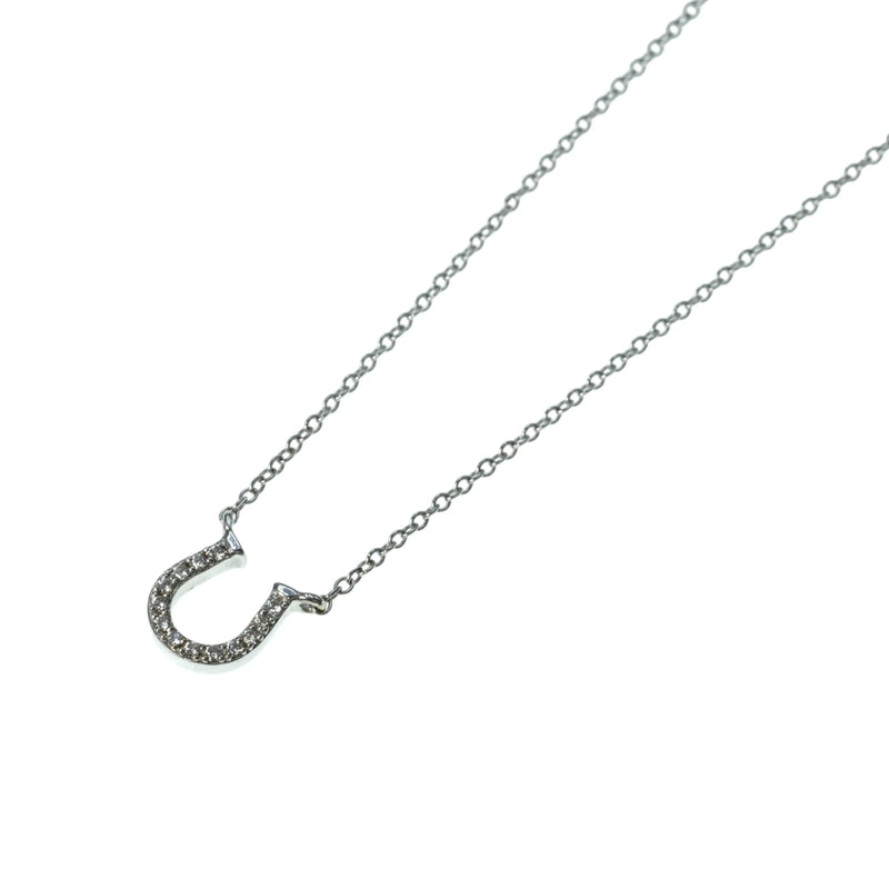 Tiffany Horseshoe 18K Diamond Necklace