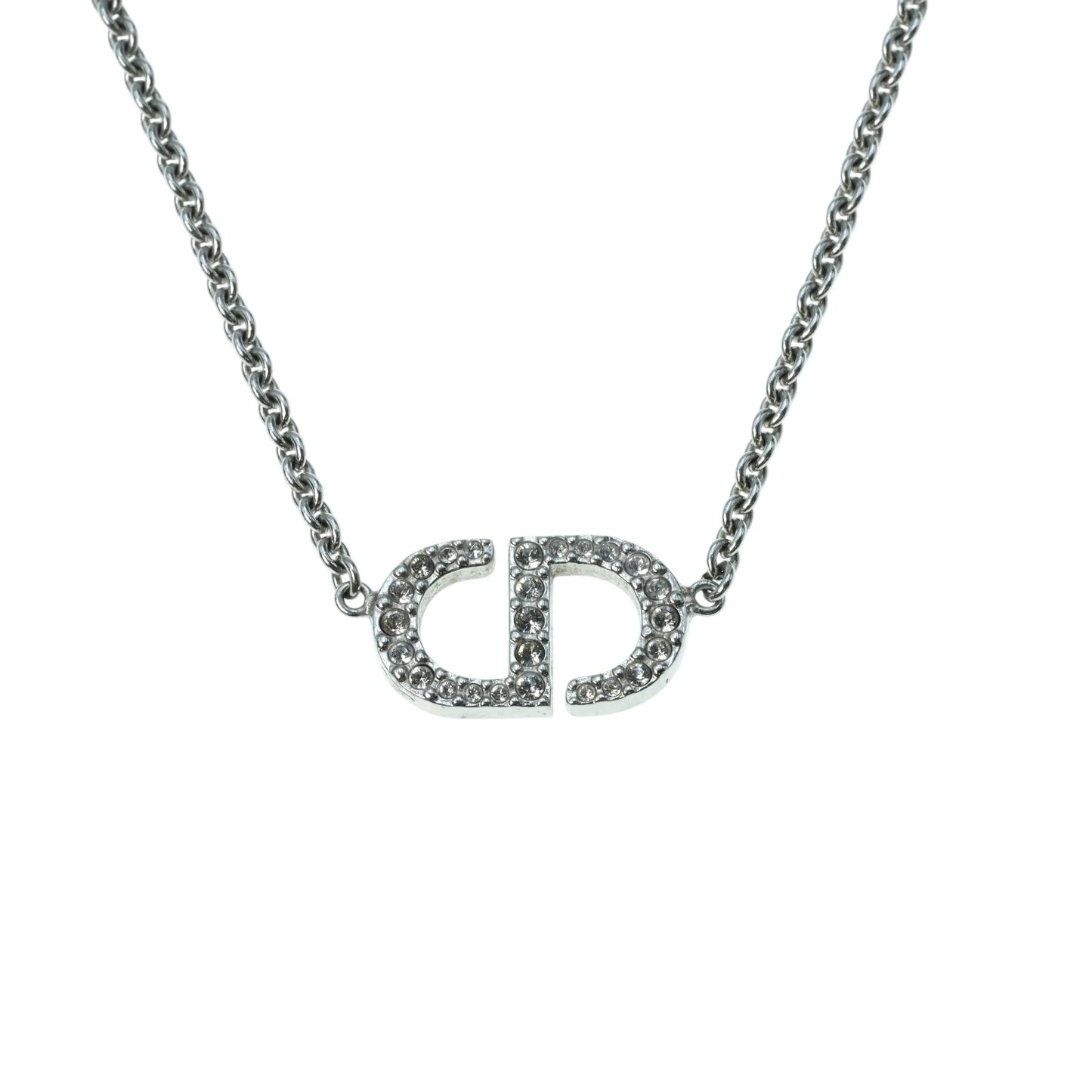 Dior Petit CD Rhinestone Necklace - Metal