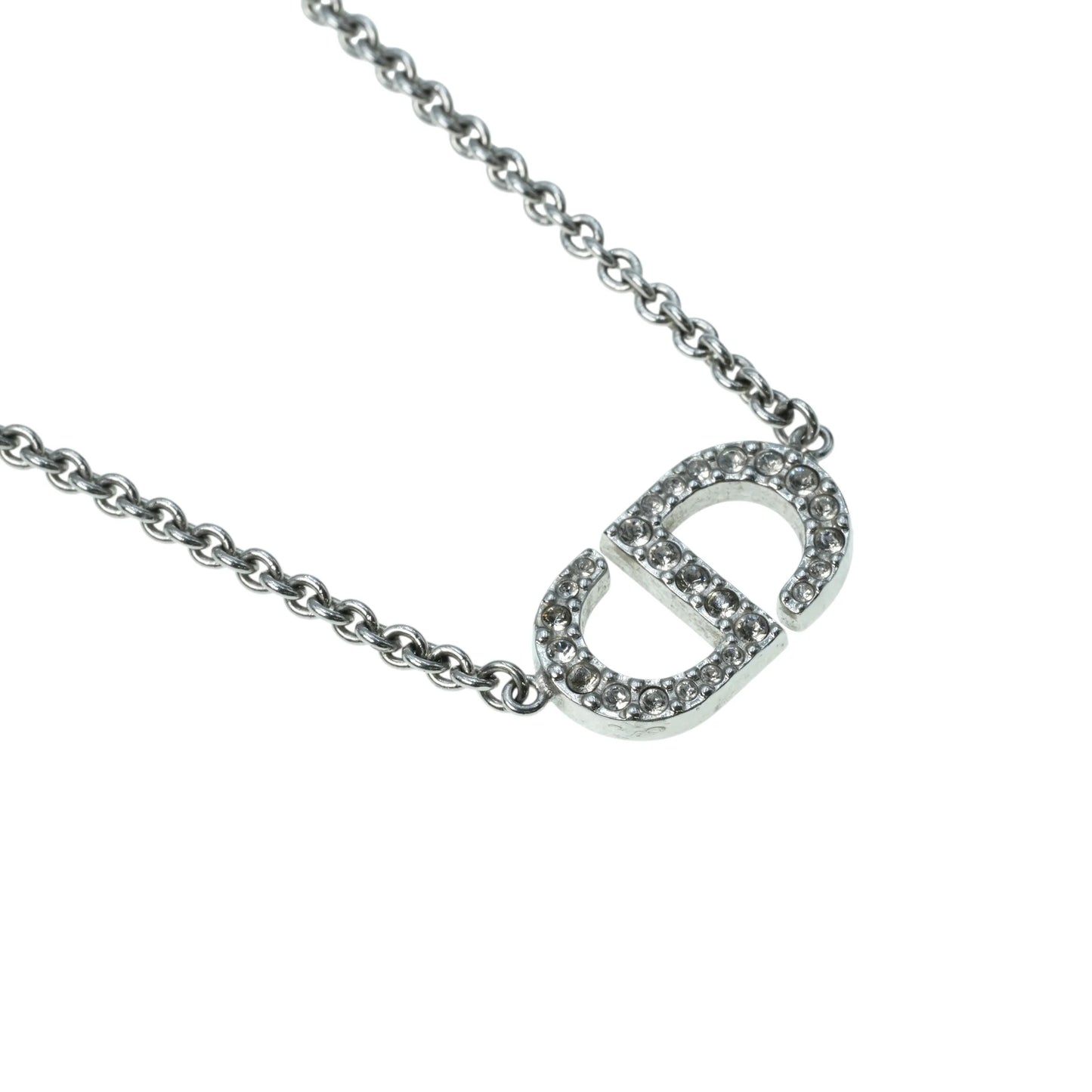 Dior Petit CD Rhinestone Necklace - Metal