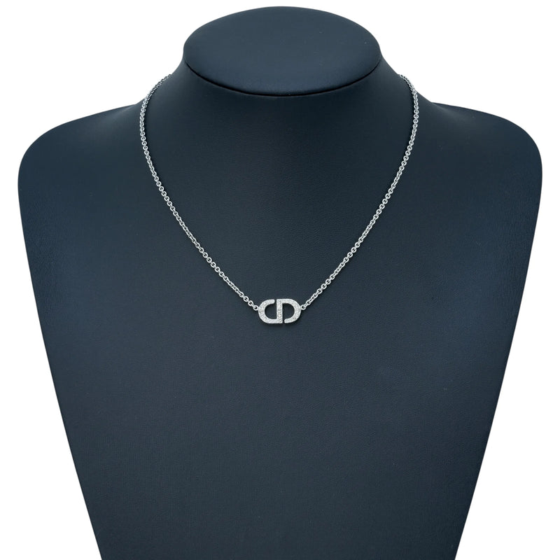 Dior Petit CD Rhinestone Necklace - Metal