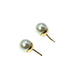 Dior Fake Pearl Rhinestone Tribal Earring - Gold Plated