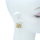 Dior Fake Pearl Rhinestone Tribal Earring - Gold Plated