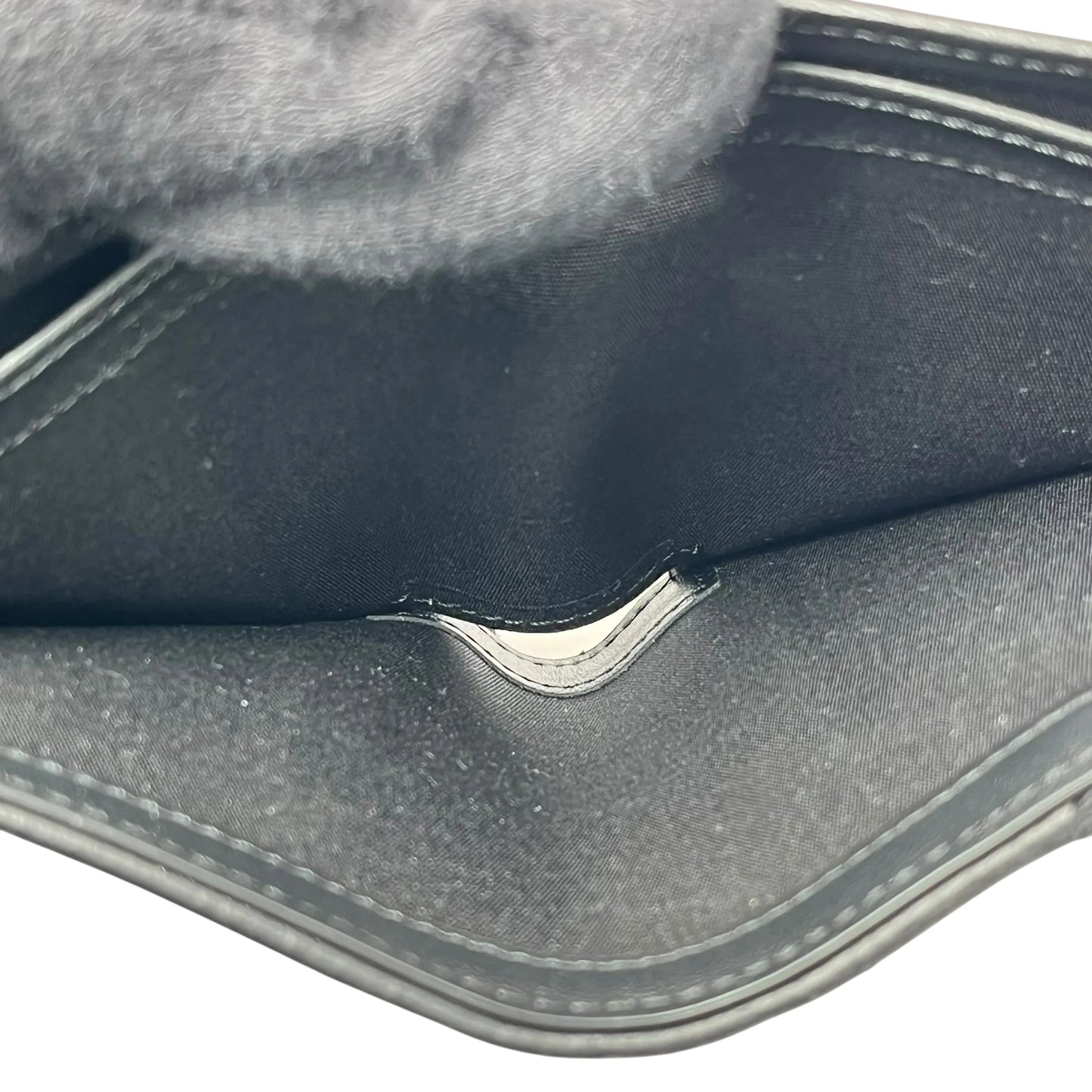 Dior Saddle Oblique Jacquard Calfskin Compact Wallet - Black 