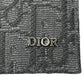 Dior Saddle Oblique Jacquard Calfskin Compact Wallet - Black 
