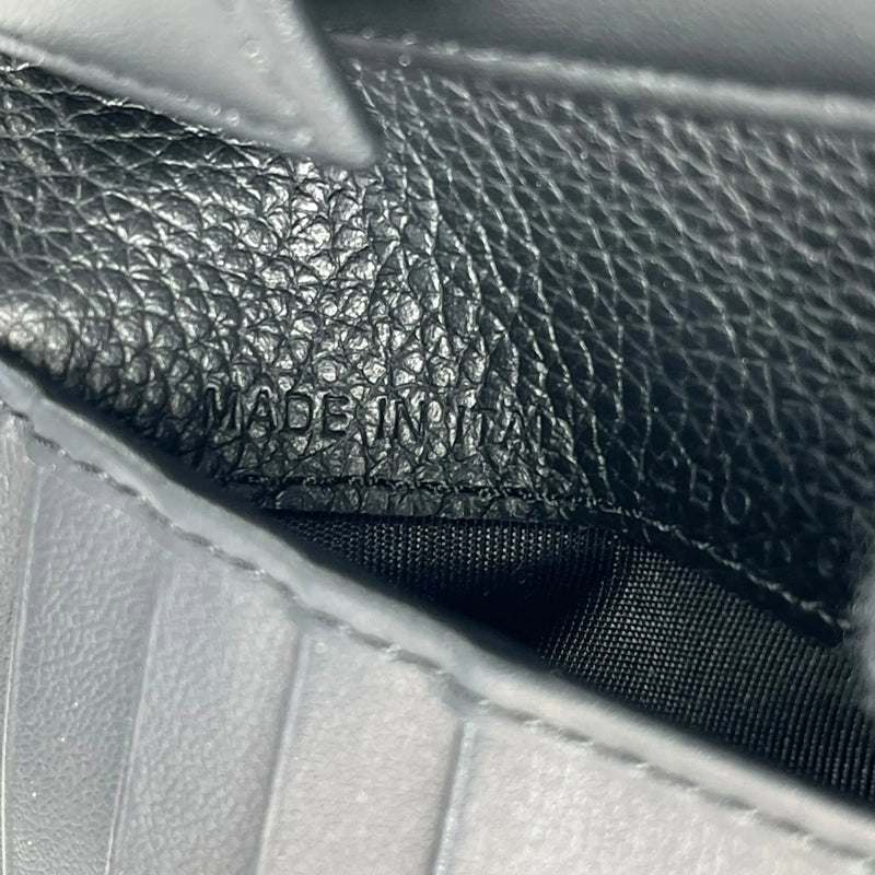 Dior Saddle Oblique Jacquard Calfskin Compact Wallet - Black 