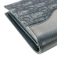 Dior Saddle Oblique Jacquard Calfskin Compact Wallet - Black 