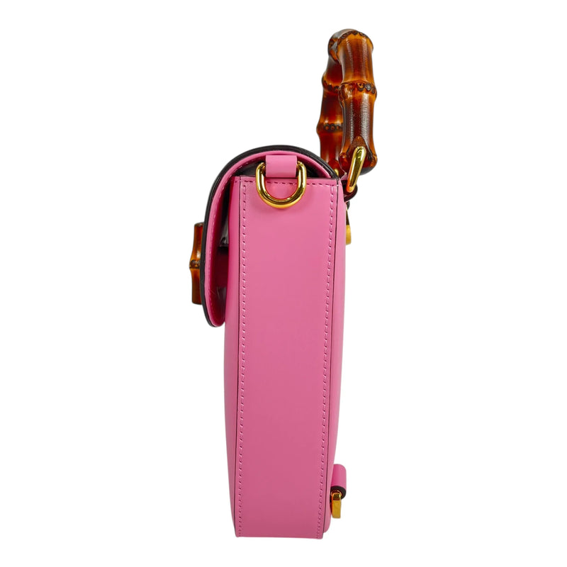 GUCCI Bamboo Mini Hand Bag Shoulder Bag Backpack - Pink