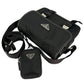 PRADA Re-Nylon Shoulder Bag with Pouch - Black