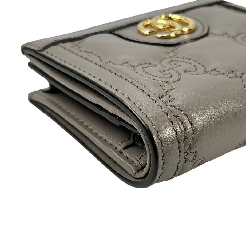 GUCCI GG Materasse Compact Wallet - Gray