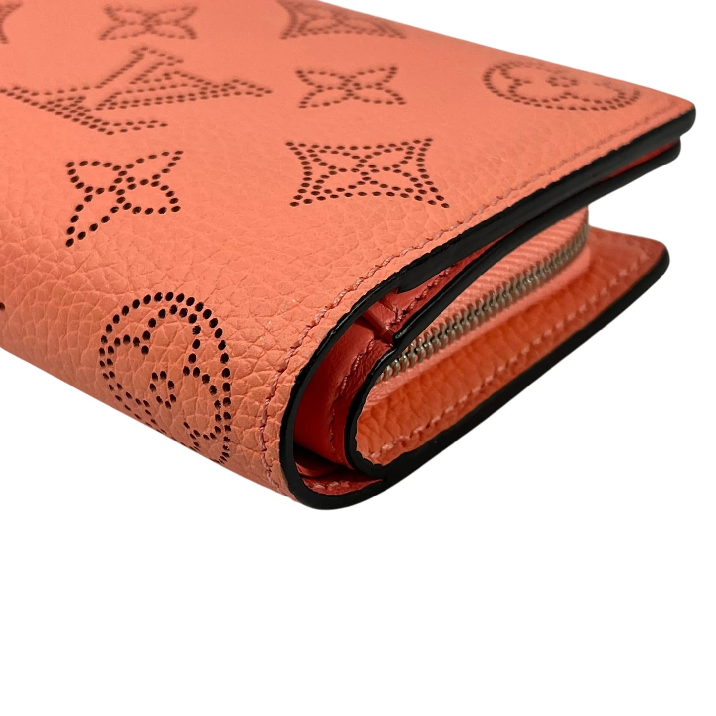 Louis Vuitton Portefeuille Clea Mahina Compact Wallet - Orange Pink