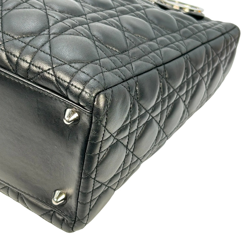 Dior Lady Dior Large Lambskin Cannage - Black