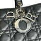 Dior Lady Dior Large Lambskin Cannage - Black
