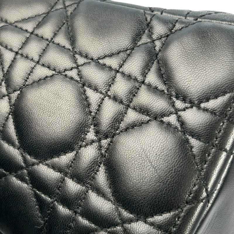 Dior Lady Dior Large Lambskin Cannage - Black