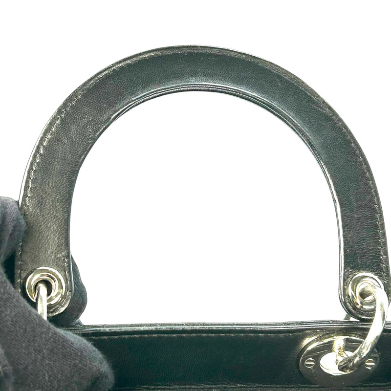 Dior Lady Dior Large Lambskin Cannage - Black