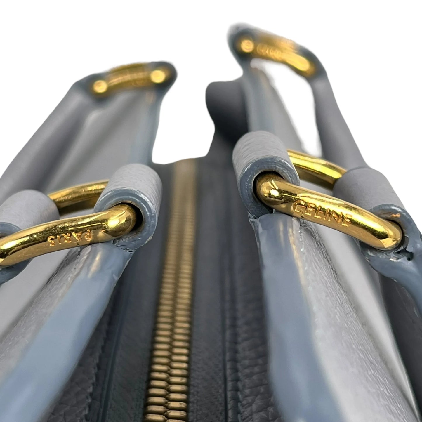 CELINE Small Cabas de France Calfskin Handbag - Light Grey 