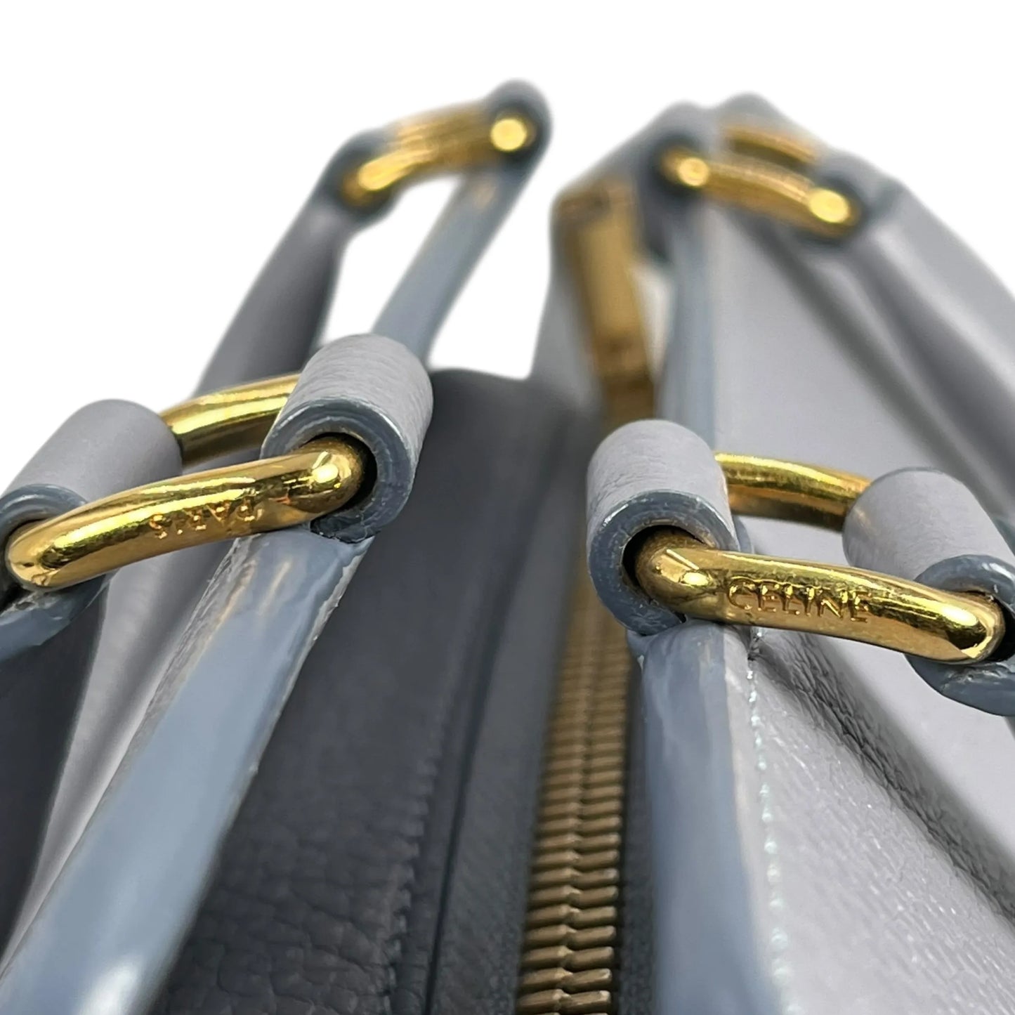 CELINE Small Cabas de France Calfskin Handbag - Light Grey 