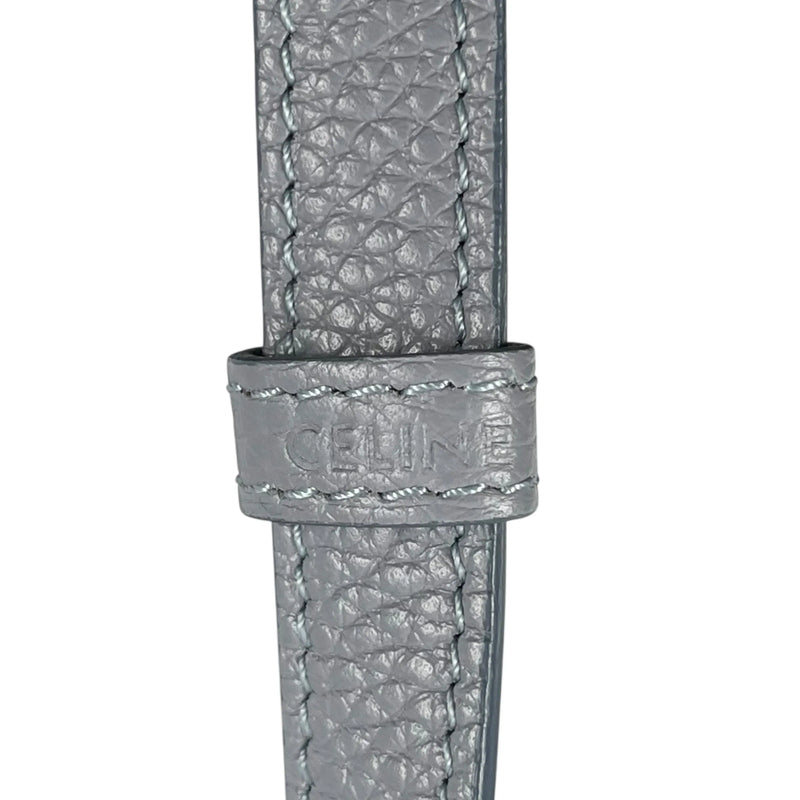 CELINE Small Cabas de France Calfskin Handbag - Light Grey 