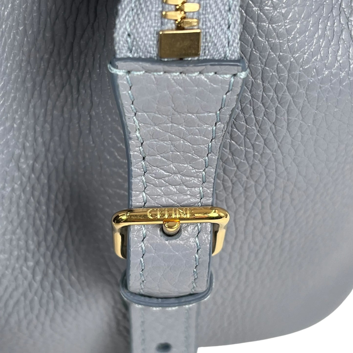 CELINE Small Cabas de France Calfskin Handbag - Light Grey 
