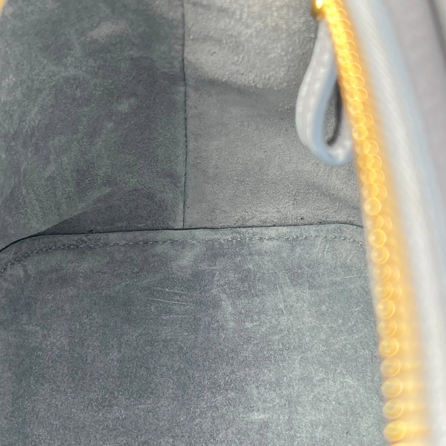 CELINE Small Cabas de France Calfskin Handbag - Light Grey 