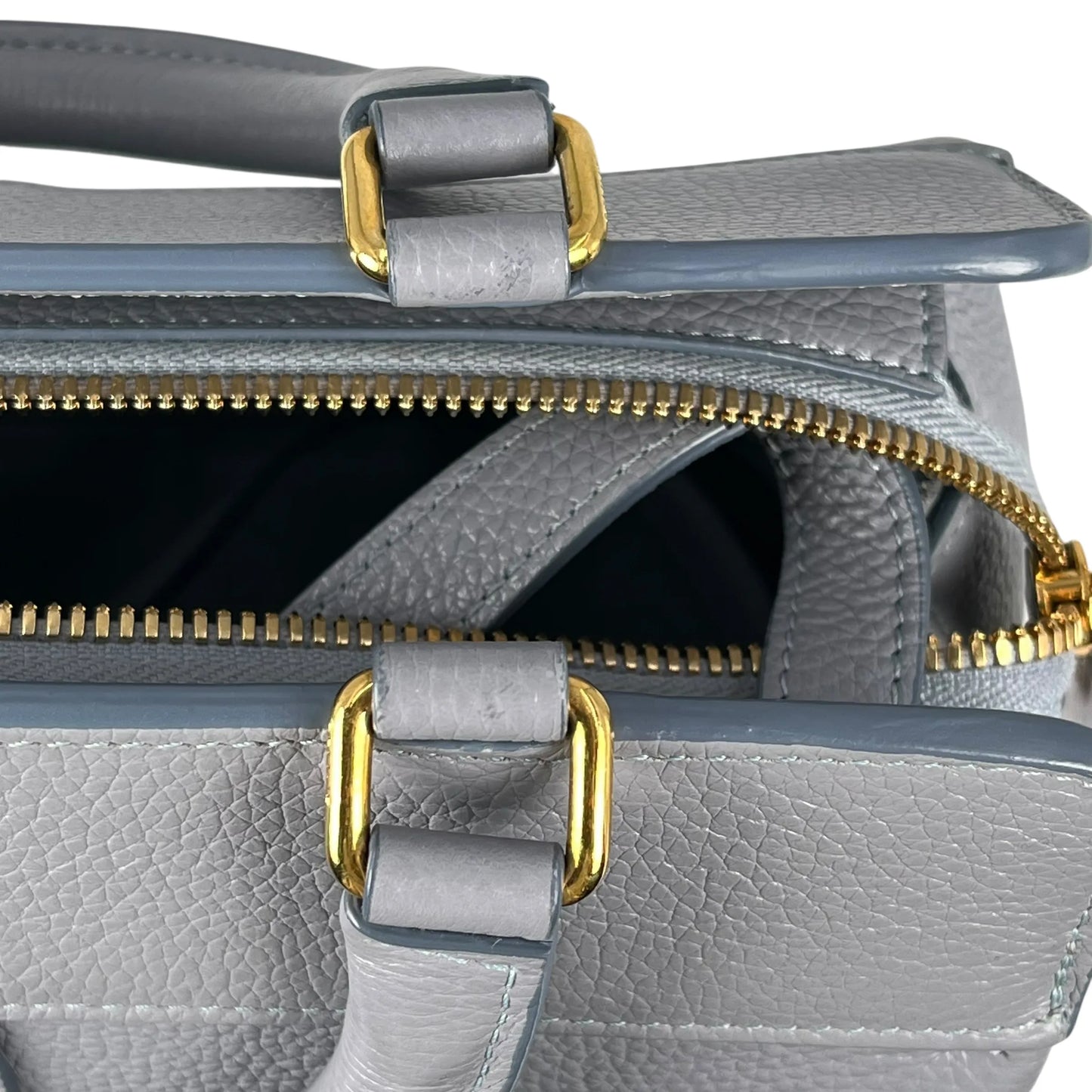 CELINE Small Cabas de France Calfskin Handbag - Light Grey 