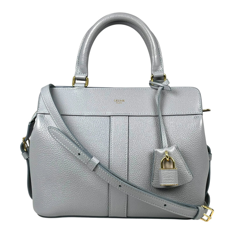 CELINE Small Cabas de France Calfskin Handbag - Light Grey 