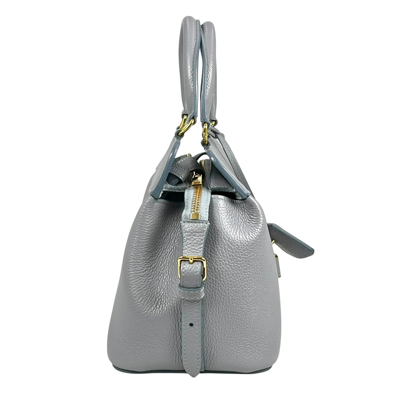 CELINE Small Cabas de France Calfskin Handbag - Light Grey 