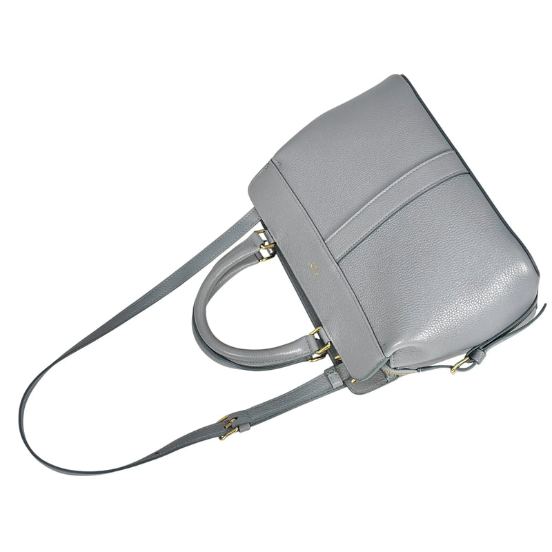 CELINE Small Cabas de France Calfskin Handbag - Light Grey 