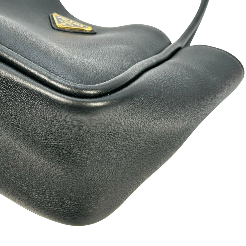 PRADA Leather Mini Tote Bag - Black