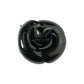 CHANEL Camellia Motif Brooch Enamel - Black