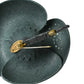 CHANEL Camellia Motif Brooch Enamel - Black
