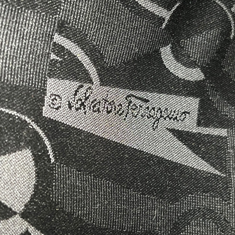 Ferragamo ボウ レザー トートバッグ ブラック