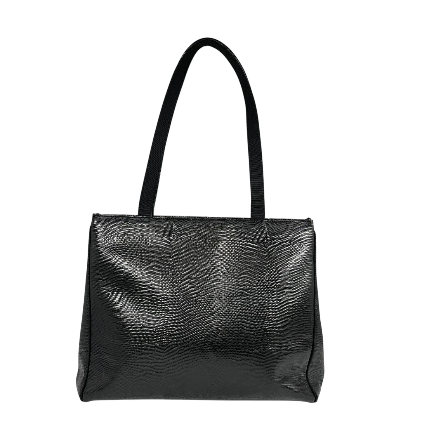 Ferragamo ボウ レザー トートバッグ ブラック