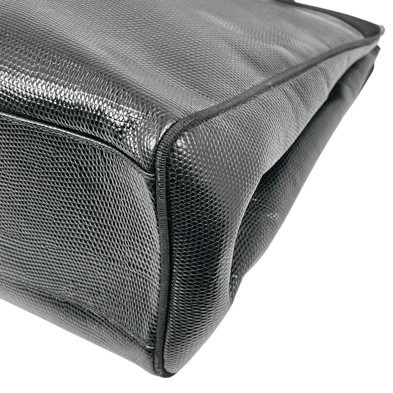 Ferragamo ボウ レザー トートバッグ ブラック