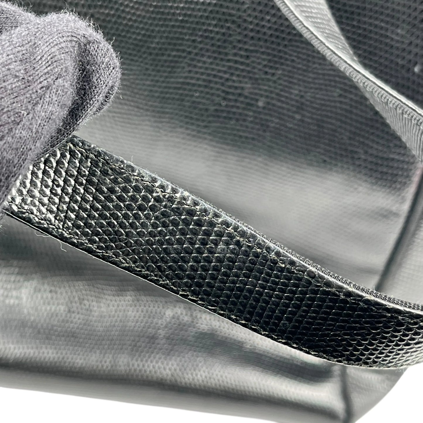 Ferragamo ボウ レザー トートバッグ ブラック