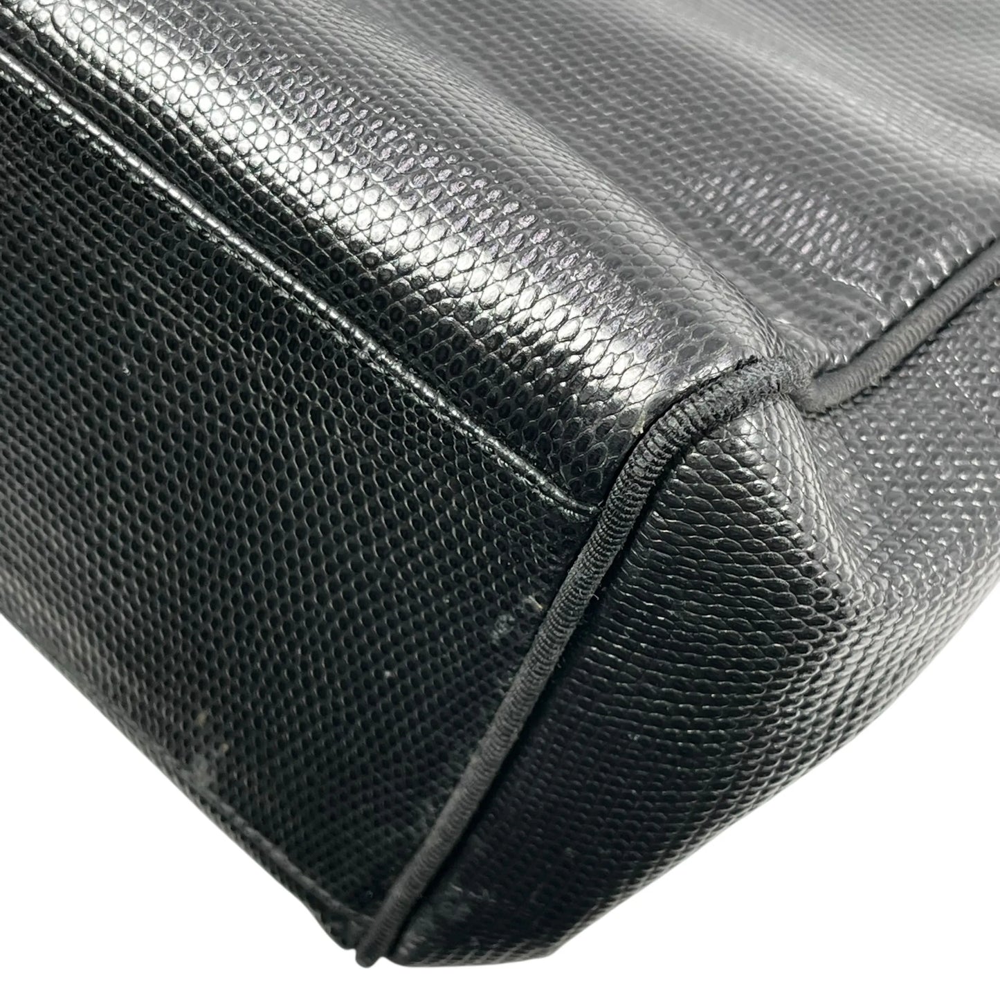 Ferragamo ボウ レザー トートバッグ ブラック