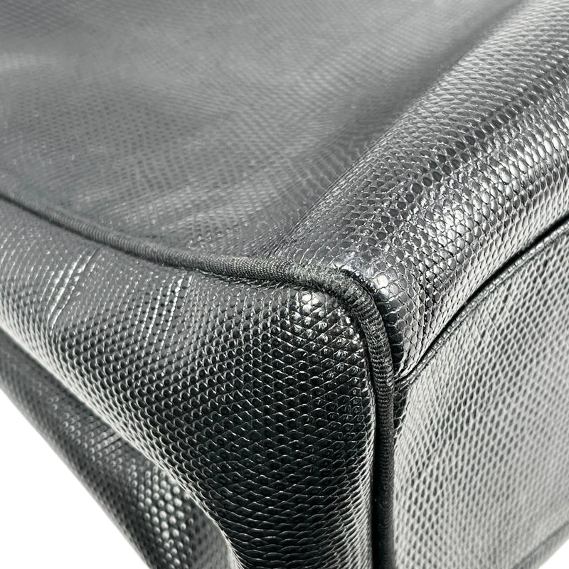 Ferragamo ボウ レザー トートバッグ ブラック