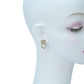 CHANEL Rhinestone CC Logo Heart Earring F23B - Gold Plated