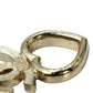 CHANEL Rhinestone CC Logo Heart Earring F23B - Gold Plated
