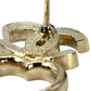CHANEL Rhinestone CC Logo Heart Earring F23B - Gold Plated