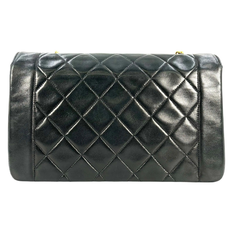 CHANEL Diana 25 Lambskin Shoulder Bag - Black