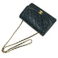CHANEL Diana 25 Lambskin Shoulder Bag - Black
