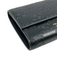 CELINE Triomphe Embossed Small Tri-fold Compact Wallet - Black