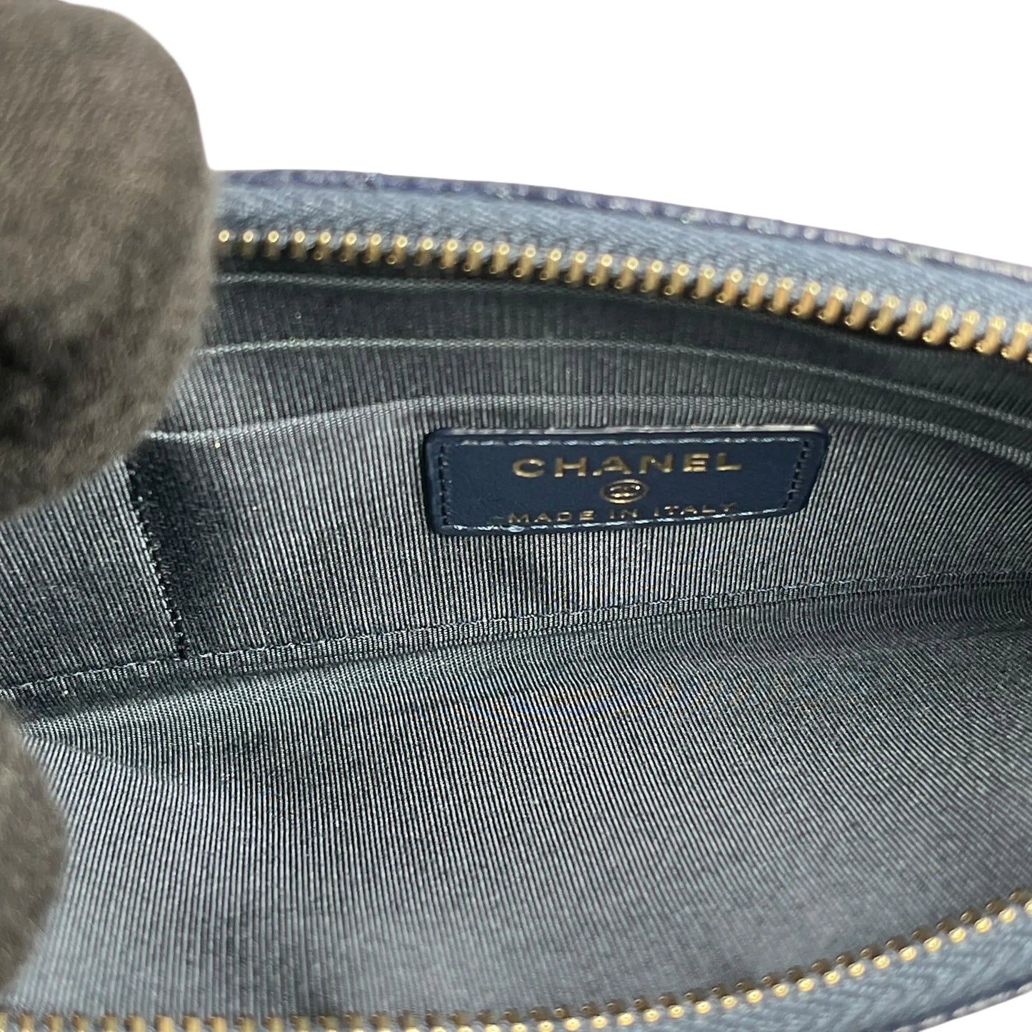 CHANEL Boy Chanel Materasse Caviarskin Long Wallet - Navy