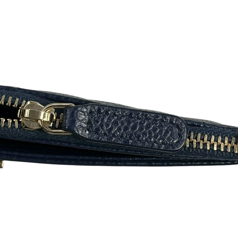 CHANEL Boy Chanel Materasse Caviarskin Long Wallet - Navy