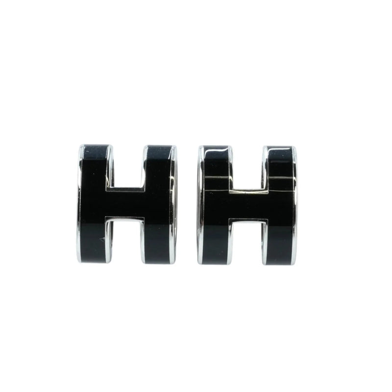 Hermès Pop Ash Earring - Black - Gold Plated - 34937