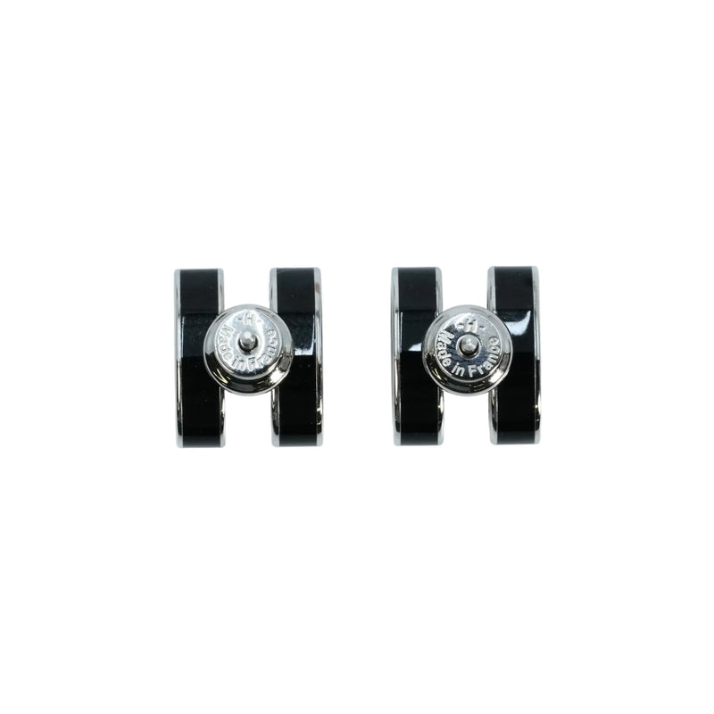 Hermès Pop Ash Earring - Black - Gold Plated - 34937