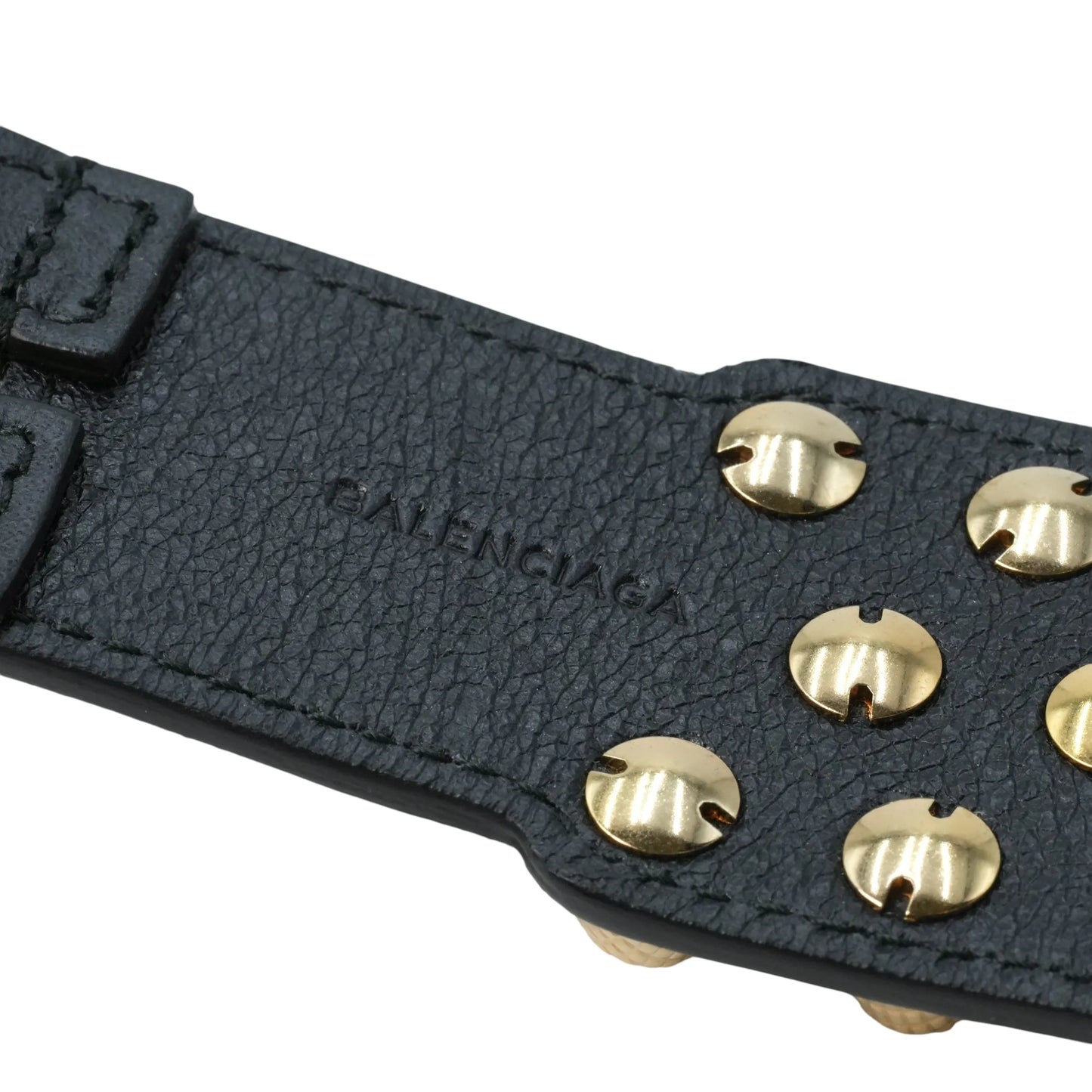 BALENCIAGA Arena Three Row GGH Bracelet - Black