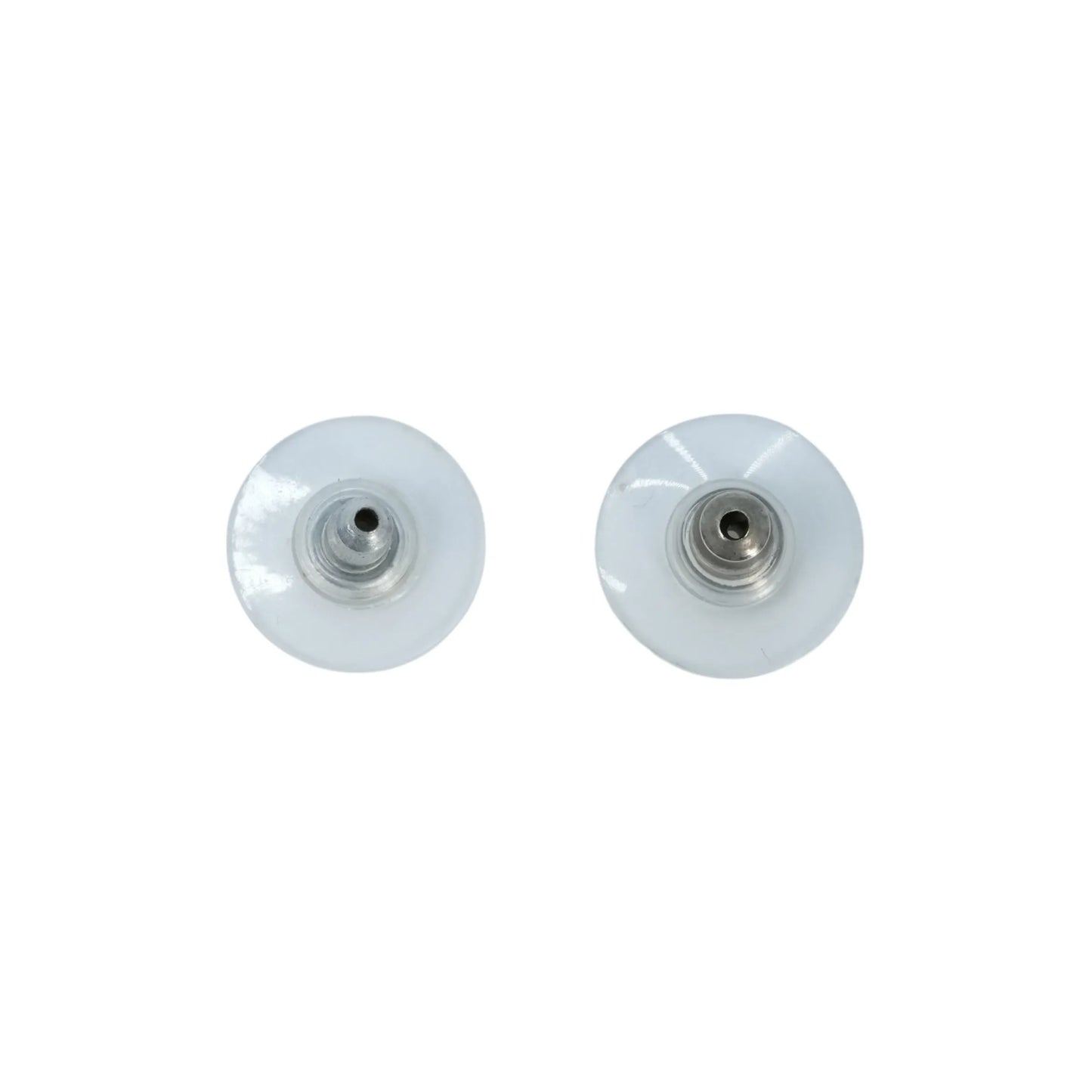 CHANEL Camellia Gunmetal Earring A12A - Black