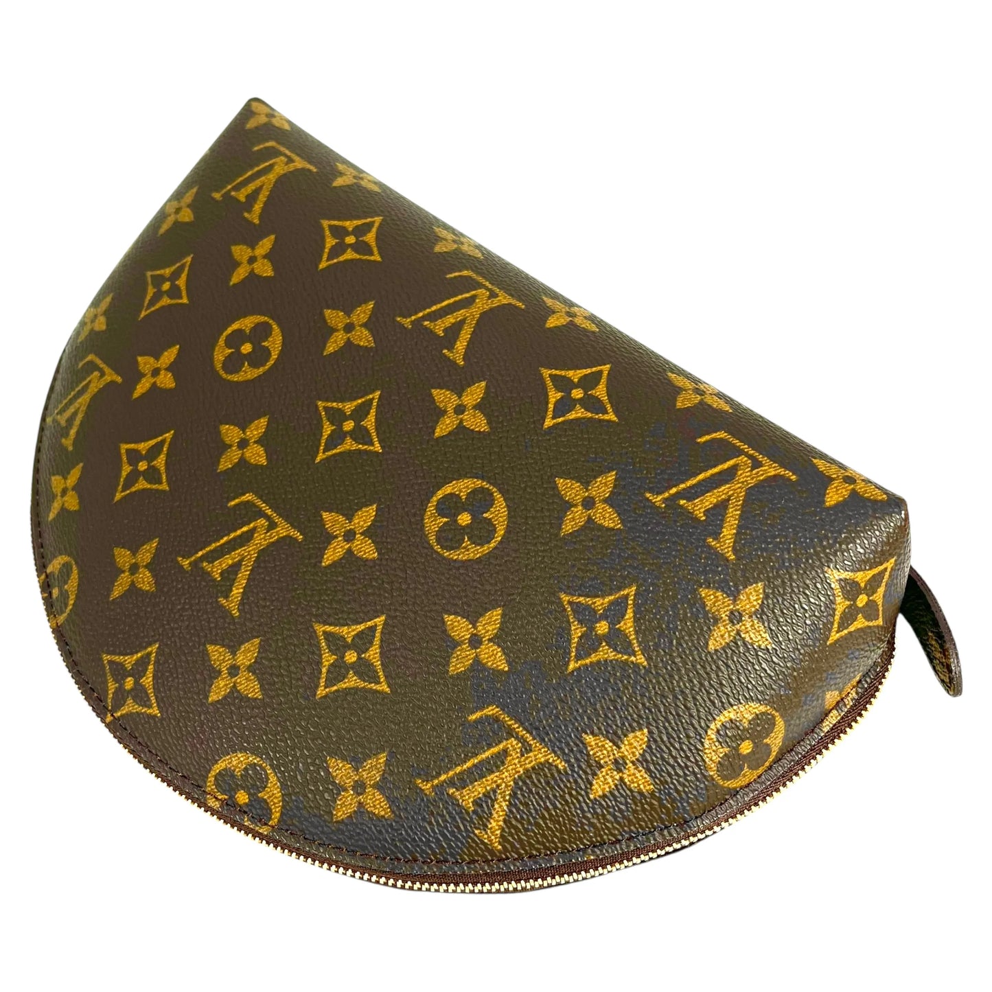 Louis Vuitton Monogram Trousses Demi-Lune Pochette - Brown - 34995